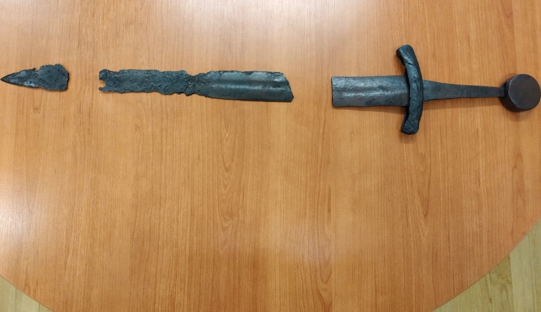 Broń jaćwieska odnaleziona przez archeologów z Muzeum Okręgowego  w Suwałkach, fot. Jakub Mikołajczuk
