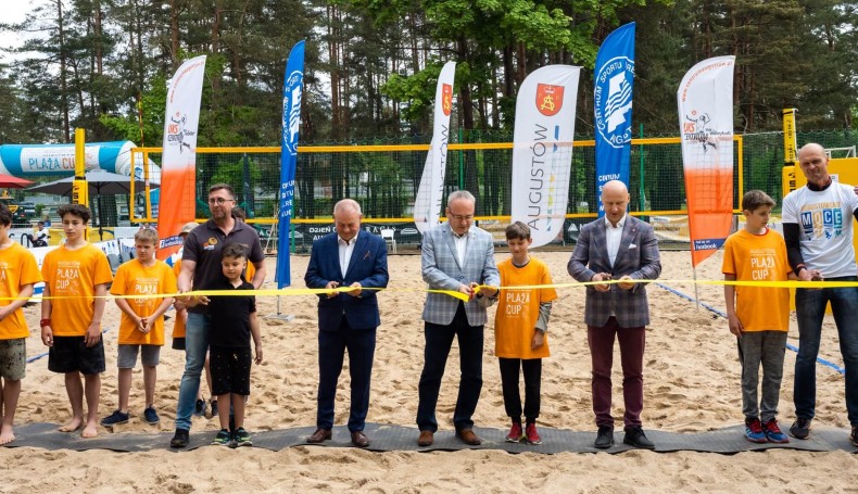 W Augustowie oficjalnie otwarto Centrum Sportów Plażowych, fot. Marta Sołtys