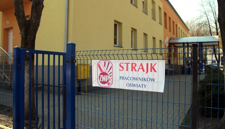 Strajk nauczycieli w podlaskich szkołach i przedszkolach, fot. Marcin Mazewski
