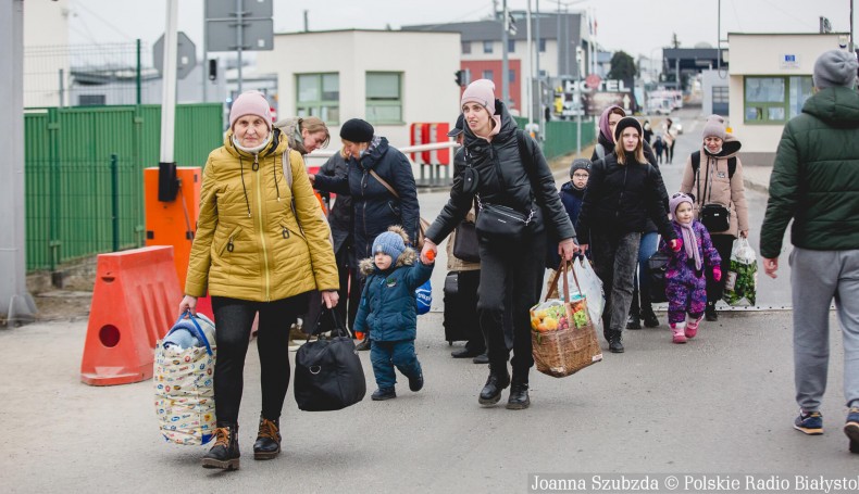 Polsko-ukraińskie przejście graniczne w Medyce, 6.03.2022, fot. Joanna Szubzda