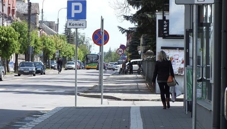 Strefa płatnego parkowania w Augustowie, fot. Renata Metelicka