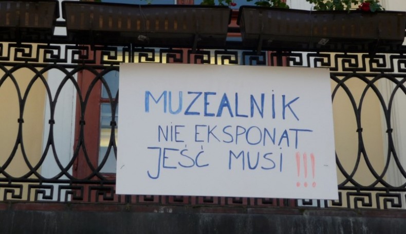 Protest muzealników w Suwałkach - fot. I. Kosakowska