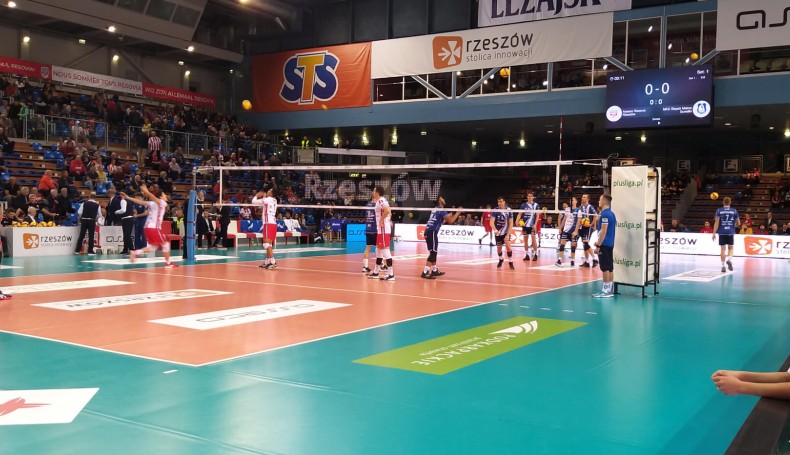 Asseco Resovia Rzeszów - MKS Ślepsk Malow Suwałki, 30.10.2019, fot. Jerzy Kułakowski