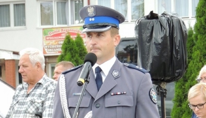 nadkomisarz Daniel Szymanowicz, fot. powiat sokólski