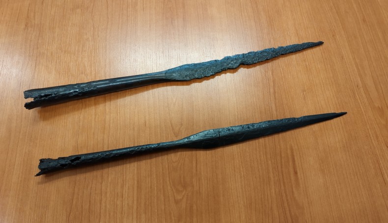 Broń jaćwieska odnaleziona przez archeologów z Muzeum Okręgowego  w Suwałkach, fot. Jakub Mikołajczuk