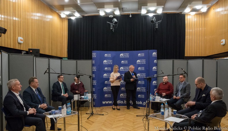 Debaty kandydatów do Sejmu w Polskim Radiu Białystok, fot. Monika Kalicka