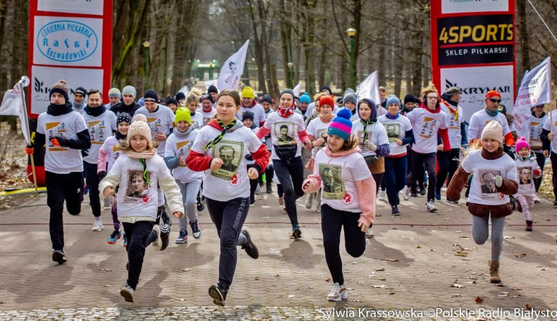 Bieg "Tropem Wilczym" w Białymstoku - ku pamięci Żołnierzy Wyklętych, fot. Sylwia Krassowska