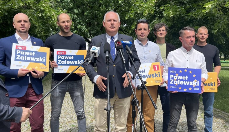 Wiceminister Paweł Zalewski zapewniał w Suwałkach, że granica Polski jest bezpieczna, fot. Anna Auron-Wasilewska