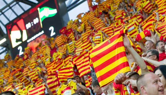 Jagiellonia Białystok - Lechia Gdańsk 4:2, brązowy medal dla Jagiellonii za sezon 2014/2015, fot. Joanna Żemojda
