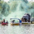 "Black Hawk Helikopter w ogniu", Pływanie na Byle Czym 2016, fot. Joanna Żemojda