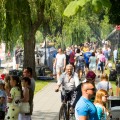 Konstruktorzy pływadeł przy pracy, foto: Monika Kalicka