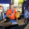 Małgorzata Sawicka i Mirosław Karolczuk w plenerowym studiu PRB, fot. PRB