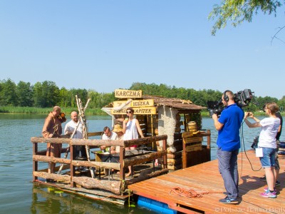 Pogoda "Dzień dobry TVN" z Pływania na Byle Czym, foto: Monika Kalicka