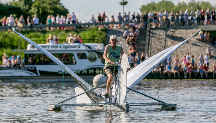 "Gołębica nr 1051", Pływanie na Byle Czym 2017, fot. Joanna Żemojda