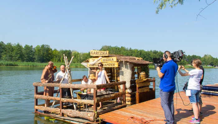 Pogoda "Dzień dobry TVN" z Pływania na Byle Czym, foto: Monika Kalicka