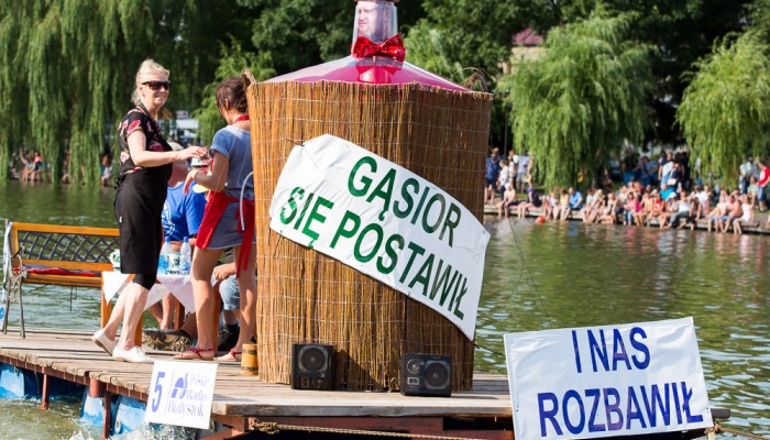 "Gąsior się postawił", Pływanie na Byle Czym 2016, fot. Joanna Żemojda