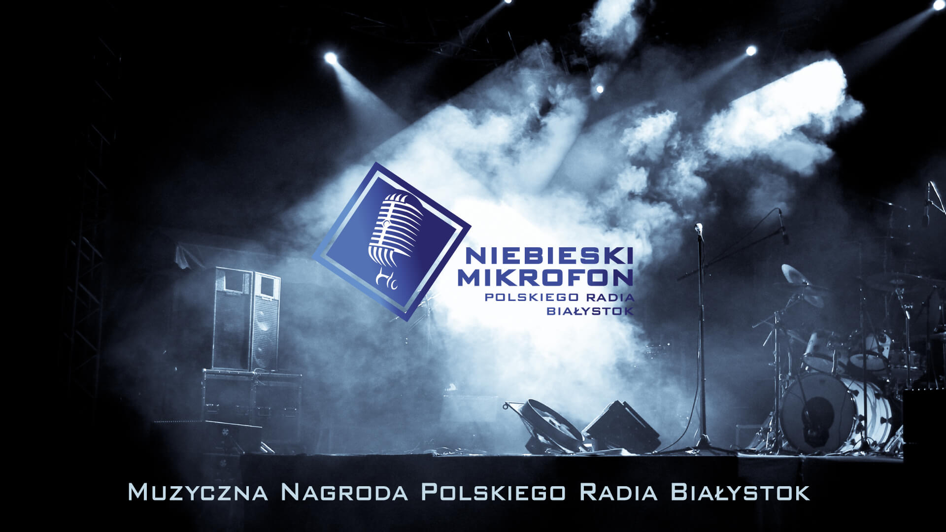 Niebieski Mikrofon Polskiego Radia Białystok