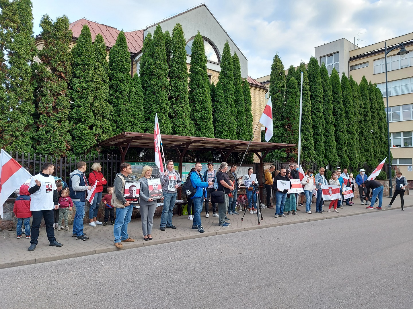 Protest w rocznicę 30-lecia niezależności Białorusi, 25.08.2021, fot. Anna Petrovska