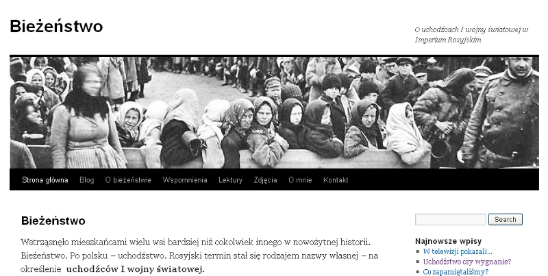 Strona internetowa www.biezanstwo.pl