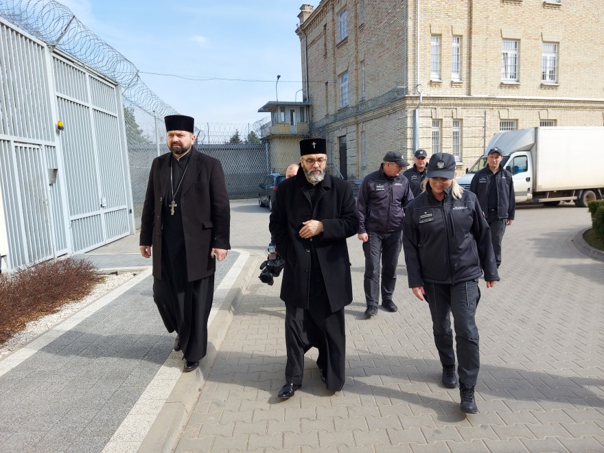Wizyta abp Jakuba w Areszcie Śledczym w Białymstoku, fot. Anna Petrovska