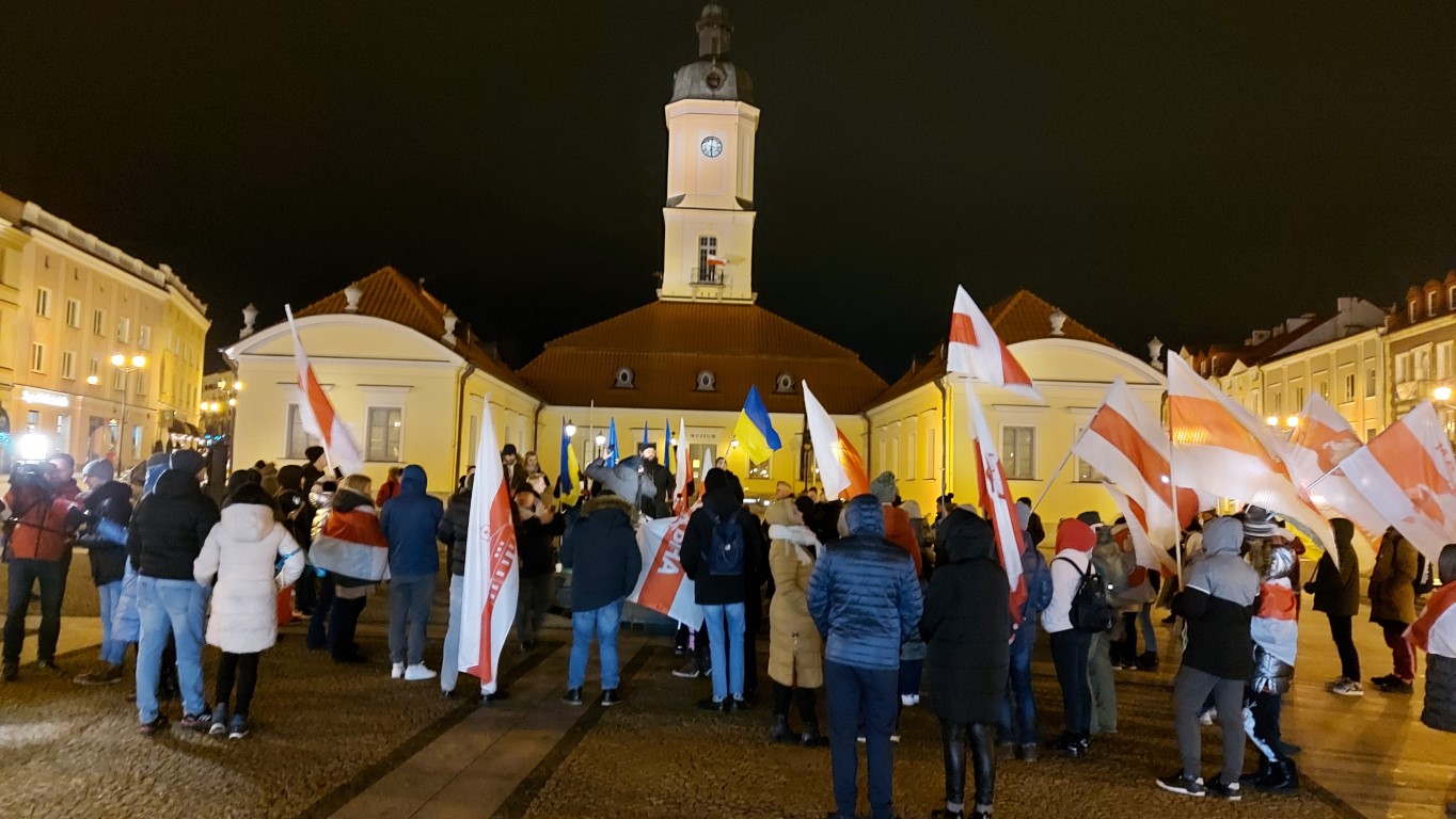 Akcja "Białystok solidarny z Ukrainą" Foto: S. Sawczuk