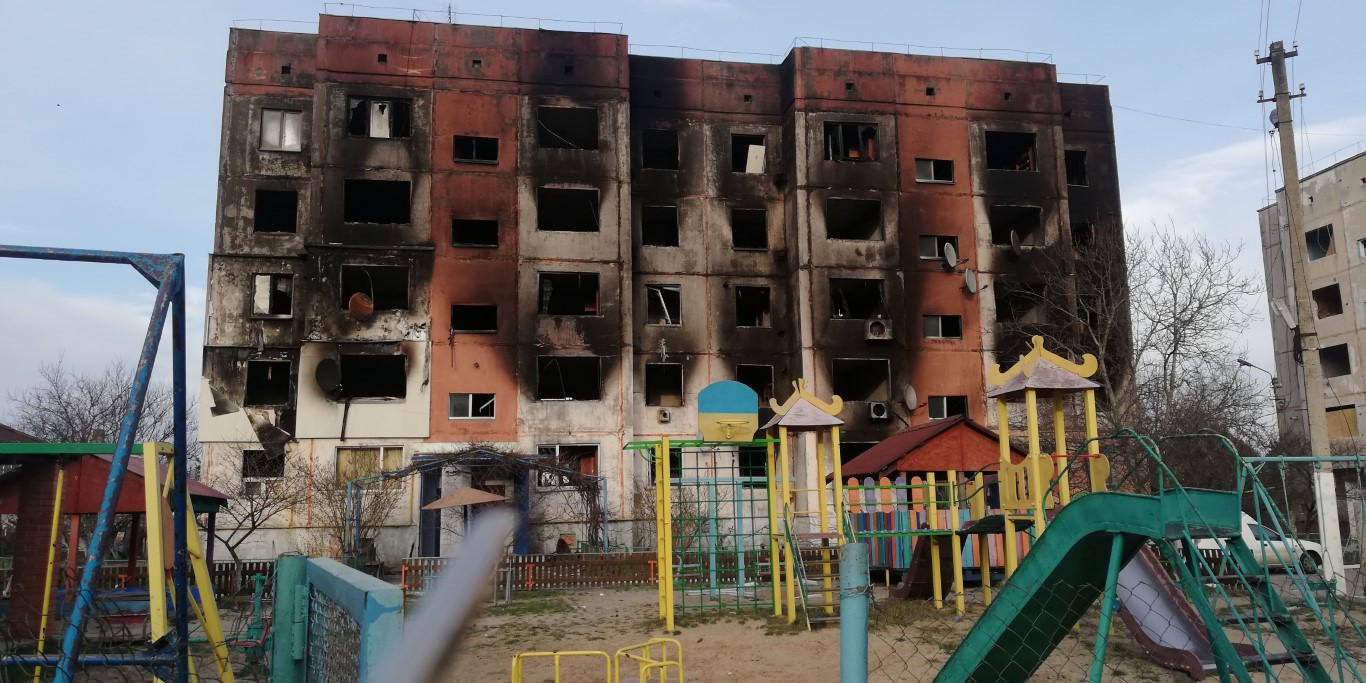 Wojenne zniszczenie w Ukrainie Foto: Katarzyna Wszędyrówny Marciniuk