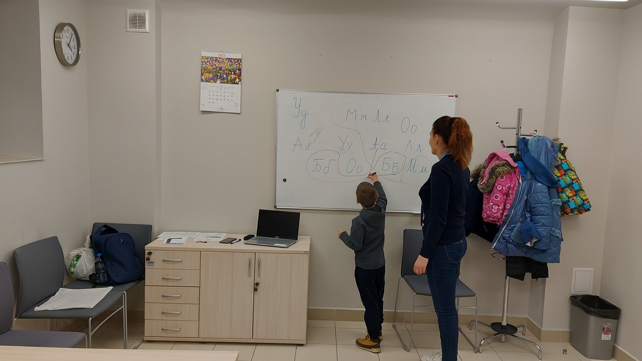 Lekcja języka ukraińskiego Fundacji Polza w Centrum Spilno UNICEF w Białymstoku Foto: S. Sawczuk