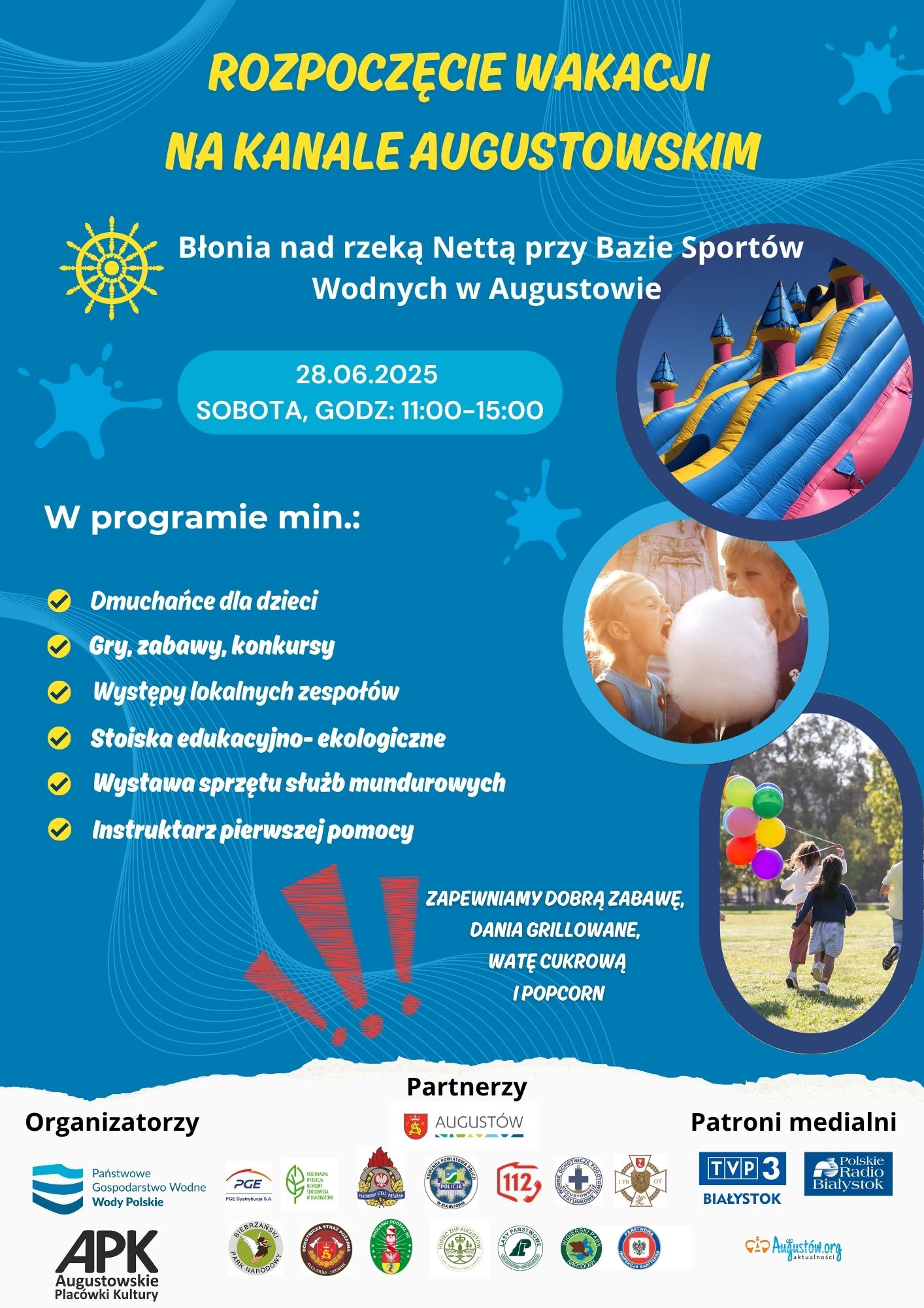 Piknik edukacyjny "Rozpoczęcie wakacji nad Kanałem Augustowskim"