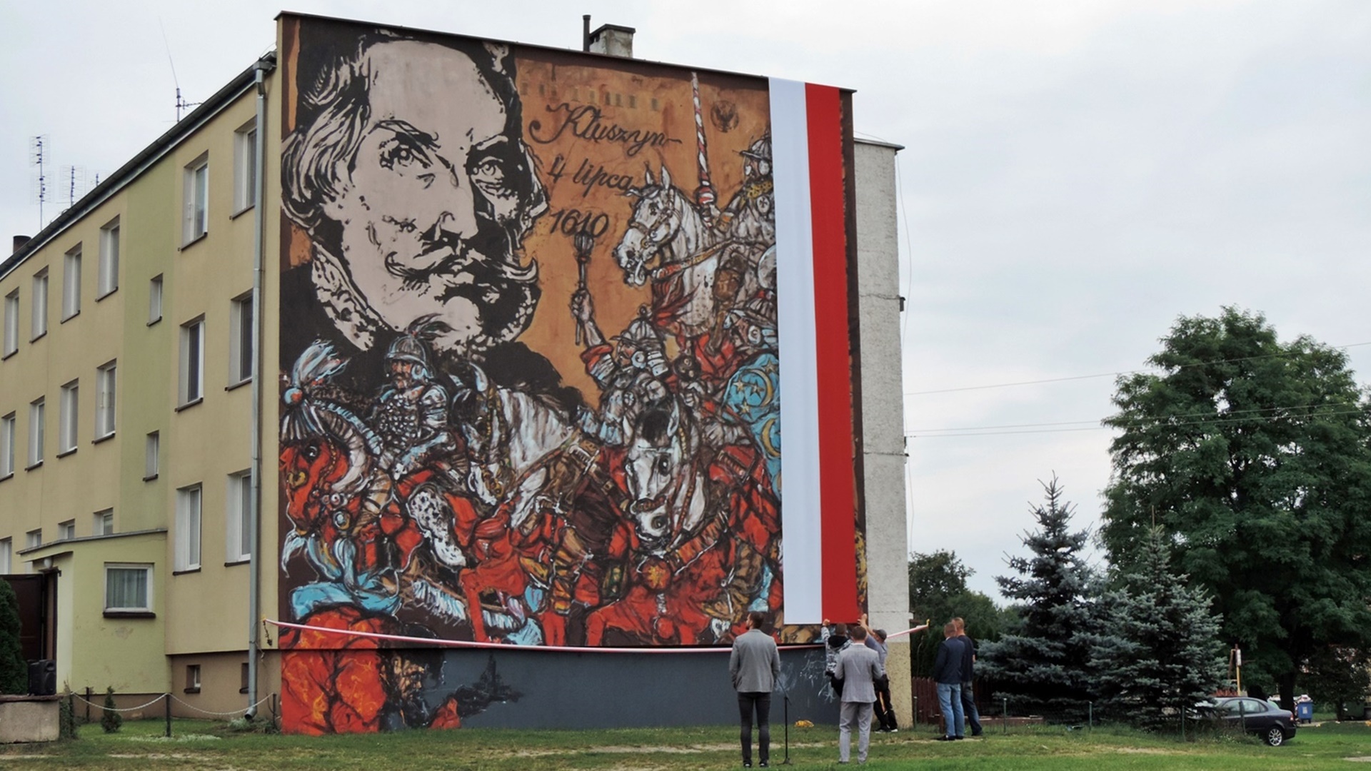 Patriotyczny mural powstał w Jedwabnem, fot. Adam Dąbrowski
