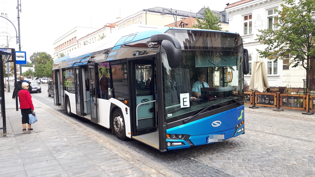 W Białymstoku rozpoczęto testy autobusu elektrycznego, fot. Wojciech Szubzda