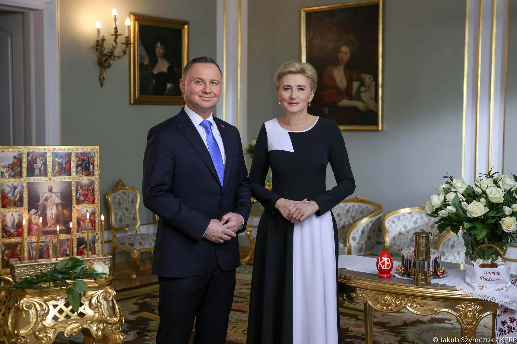Prezydent RP Andrzej Duda i Pierwsza Dama Agata Kornhauser-Duda, fot. Jakub Szymczuk/KPRP