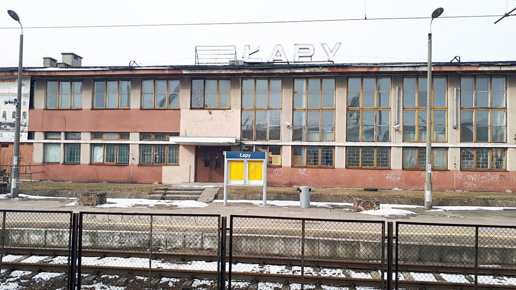 Dworzec PKP w Łapach, fot. Wojciech Szubzda