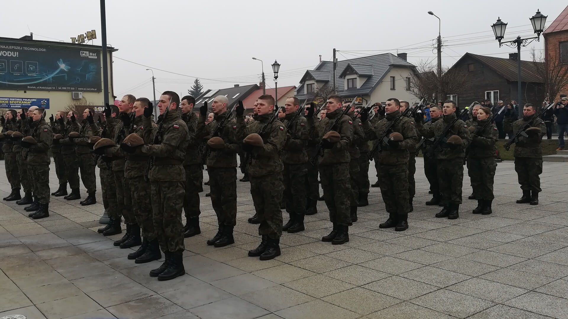 Ponad 50 żołnierzy WOT złożyło w Brańsku ślubowanie, fot. Michał Buraczewski