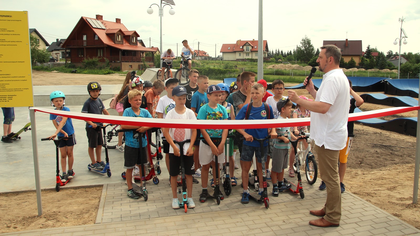 Skatepark i pumptrack w Sobolewie już otwarte, fot. Marcin Mazewski