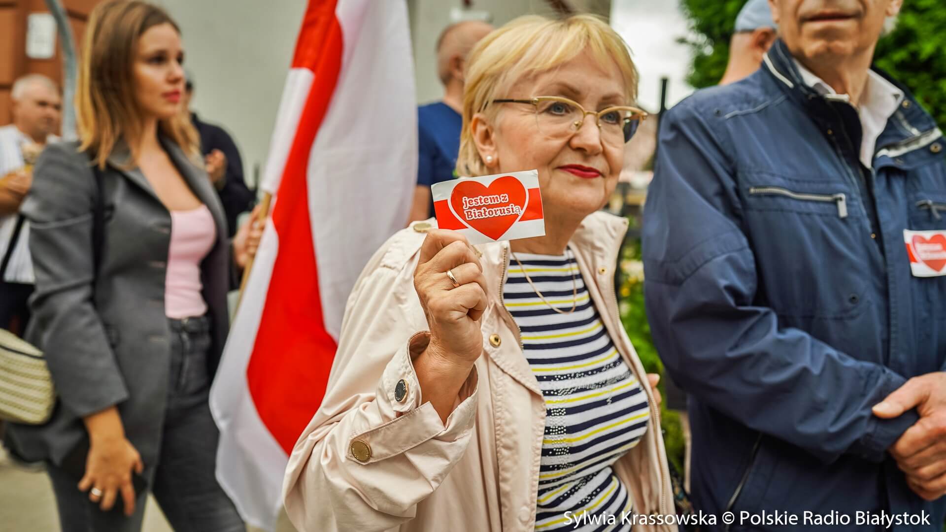 Marsz w Białymstoku w rocznicę sfałszowanych wyborów na Białorusi, fot. Sylwia Krassowska