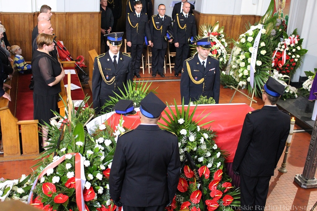 Pogrzeb strażaka Przemysława Piotrowskiego, fot. Sylwia Krassowska
