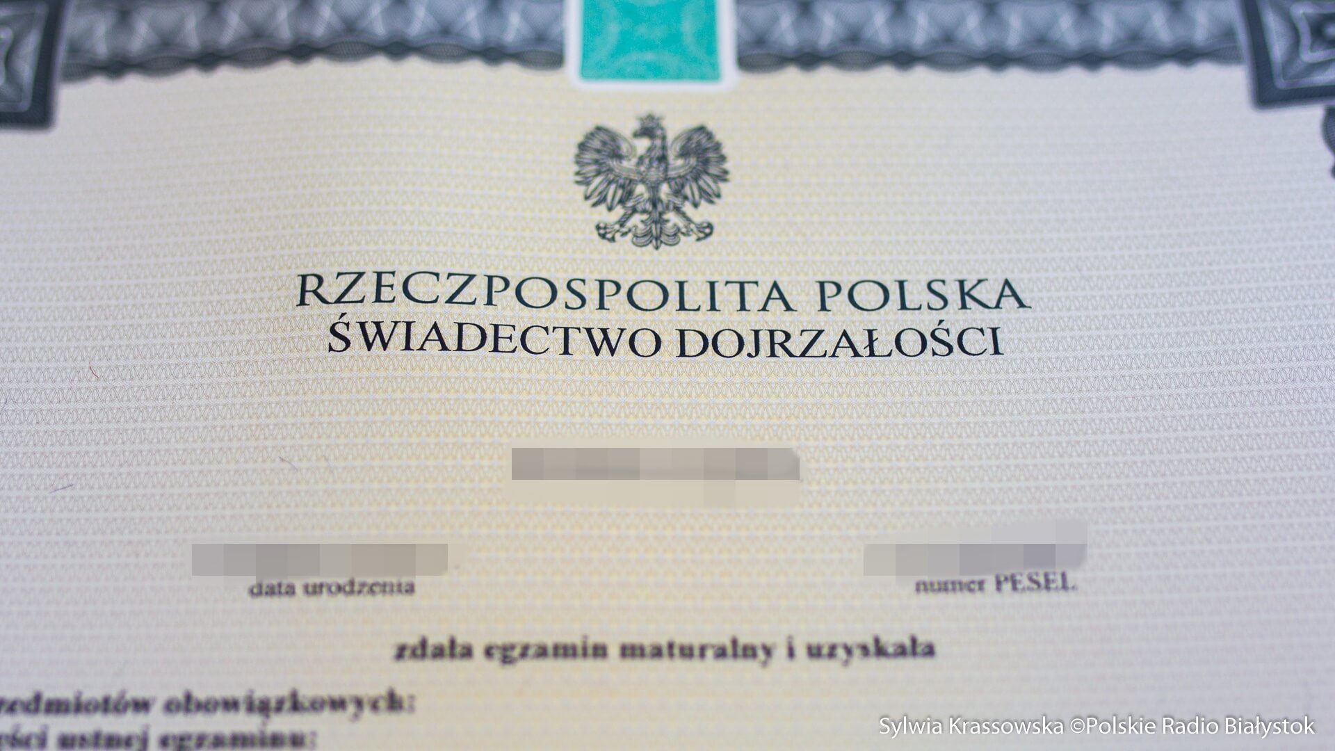 Wręczenie świadectw maturalnych w VI LO w Białymstoku, fot. Sylwia Krassowska
