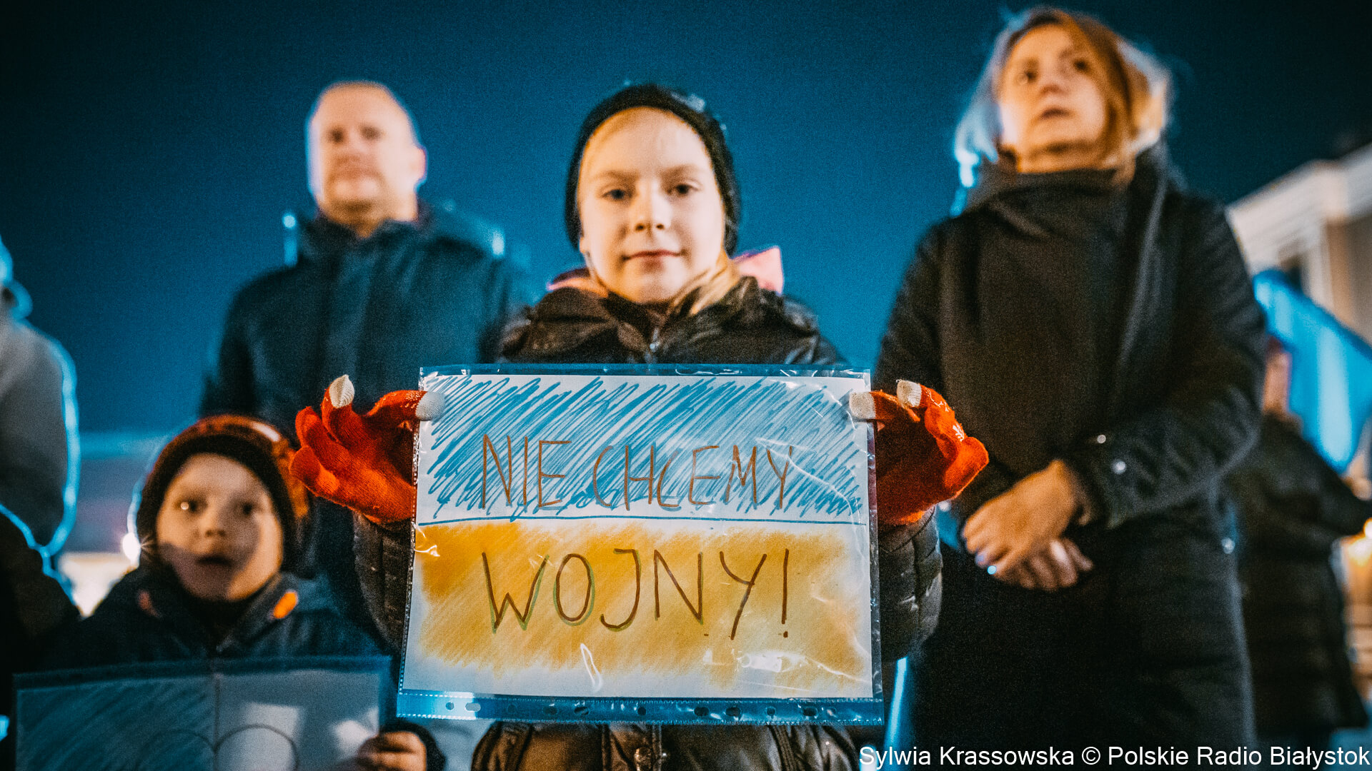 Manifestacja "Białystok solidarny z Ukrainą", fot. Sylwia Krassowska