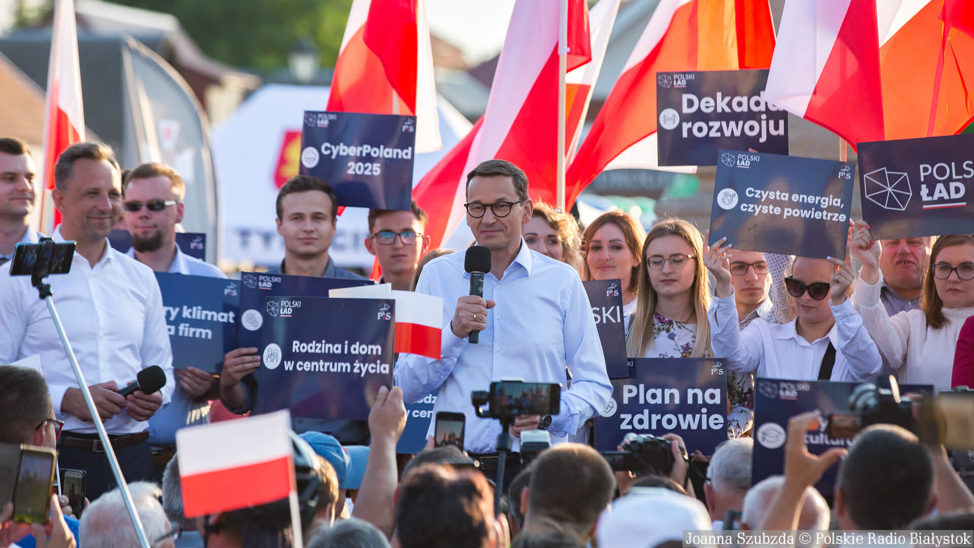 Premier Mateusz Morawiecki w Tykocinie, fot. Joanna Szubzda