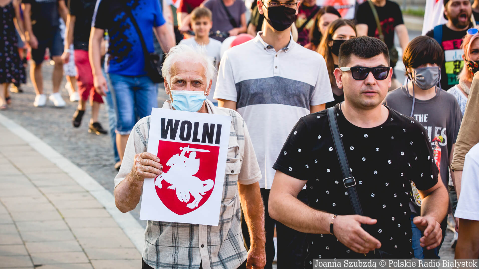 Marsz Solidarności z Białorusią w Białymstoku, fot. Joanna Szubzda
