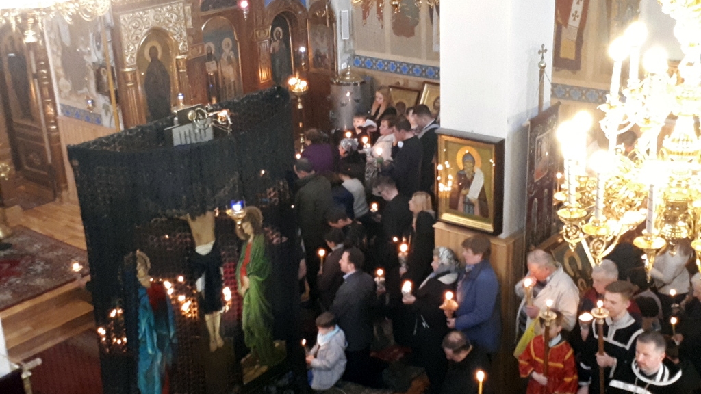 Nabożeństwo jutrzni Wielkiego Piątku w cerkwi p.w. Św. Proroka Eliasza na Dojlidach, fot. Ania Petrovska