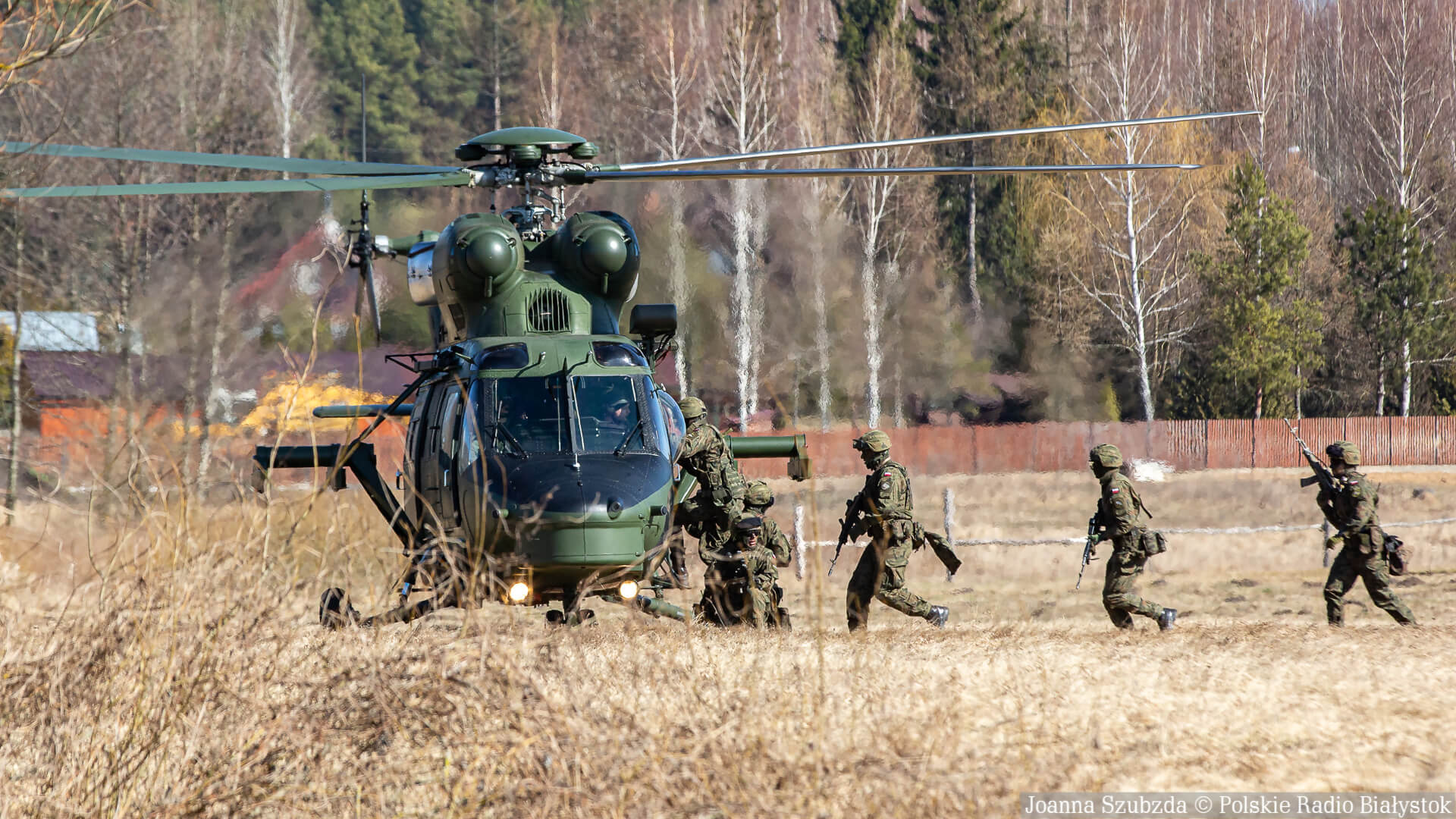 Ćwiczenia wojskowe "Bull Run-18" nad Zalewem Siemianówka, 25.03.2022, fot. Joanna Szubzda