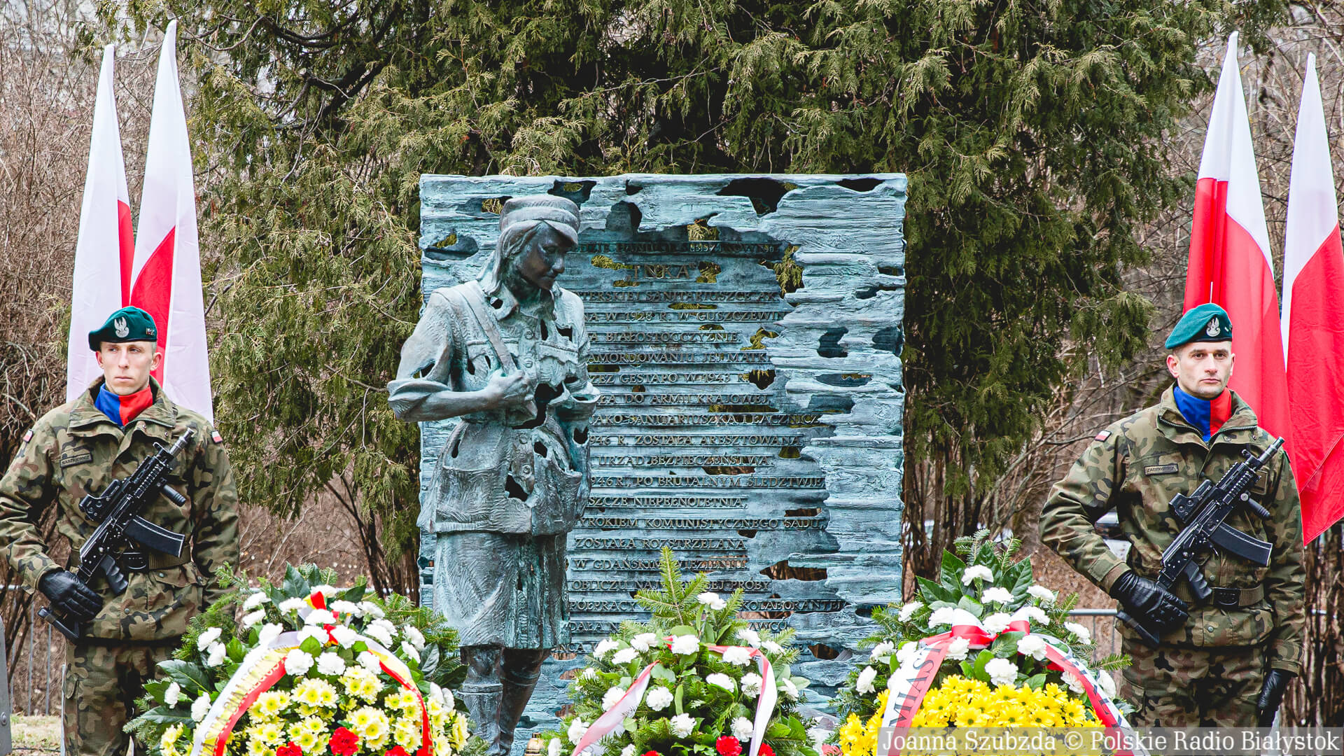 Narodowy Dzień Pamięci Żołnierzy Wyklętych, Pomnik Danuty Siedzikówny "Inki" w Białymstoku, fot. Joanna Szubzda