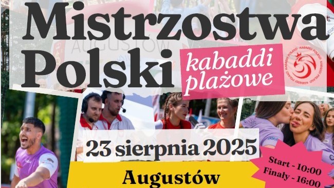 Mistrzostwa Polski w Kabaddi Plażowym - widowiskowa impreza odbędzie się w Augustowie