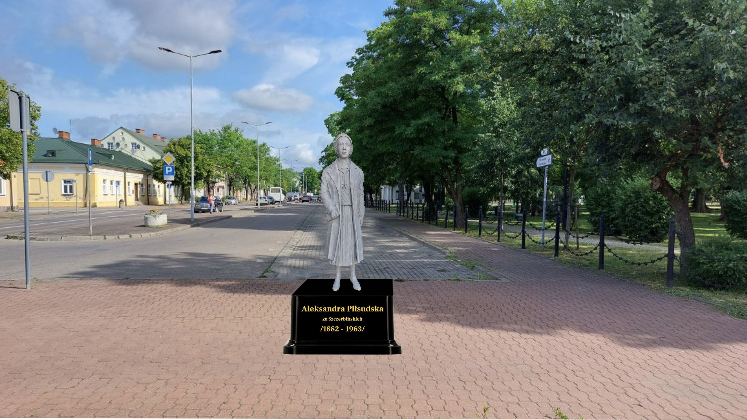 Projekt pomnika Aleksandry Piłsudskiej, źródło: Grzegorz Pietkiewicz