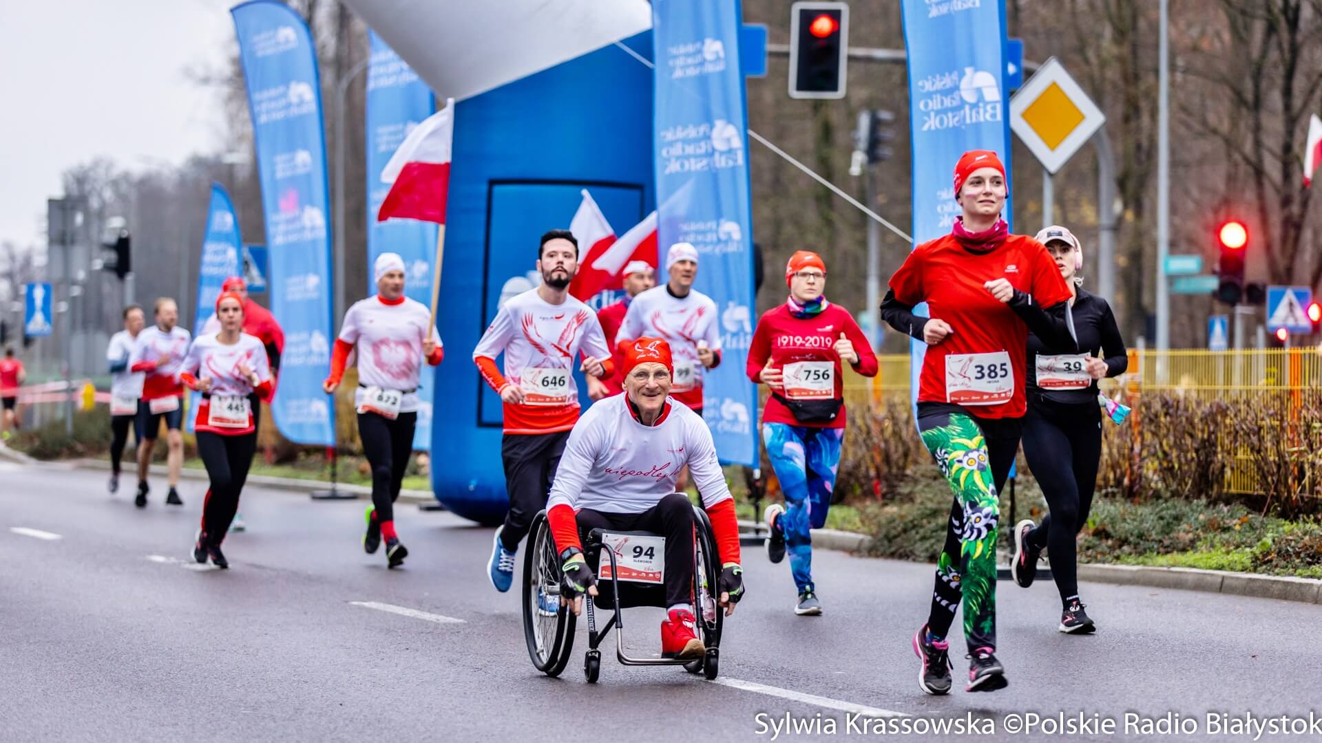 "Biegnę dla Niepodległej" w Białymstoku, 11.11.2022, fot. Sylwia Krassowska