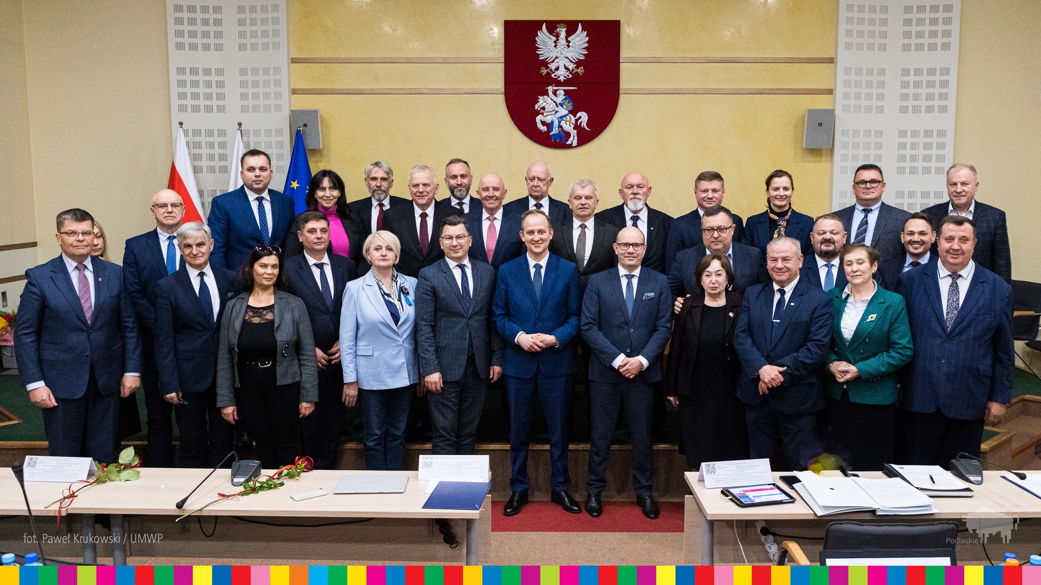 Radni VI kadencji sejmiku województwa podlaskiego, fot. Paweł Krukowski/UMWP