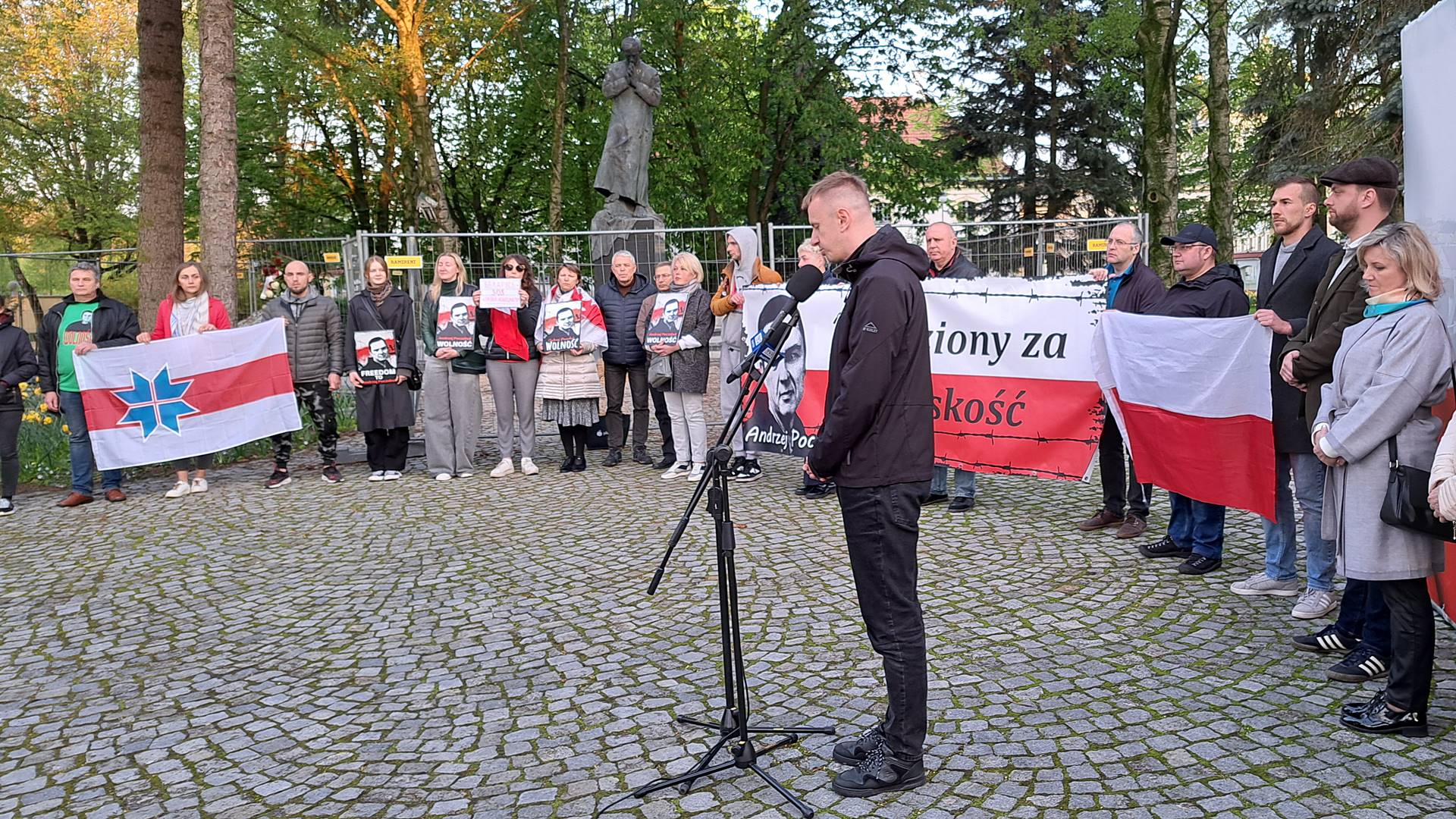 Kolejny protest przeciwko uwięzieniu Andrzeja Poczobuta przez białoruskie władze