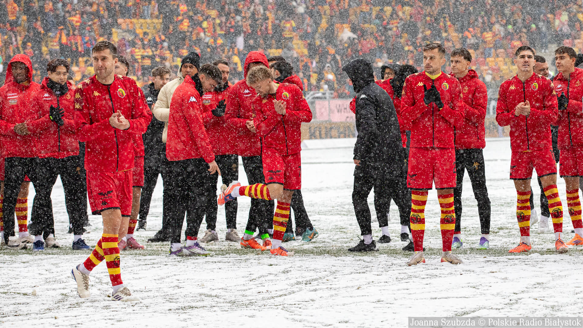 Mecz w Białymstoku odwołany po opadach śniegu!!! [zdjęcia, wideo]