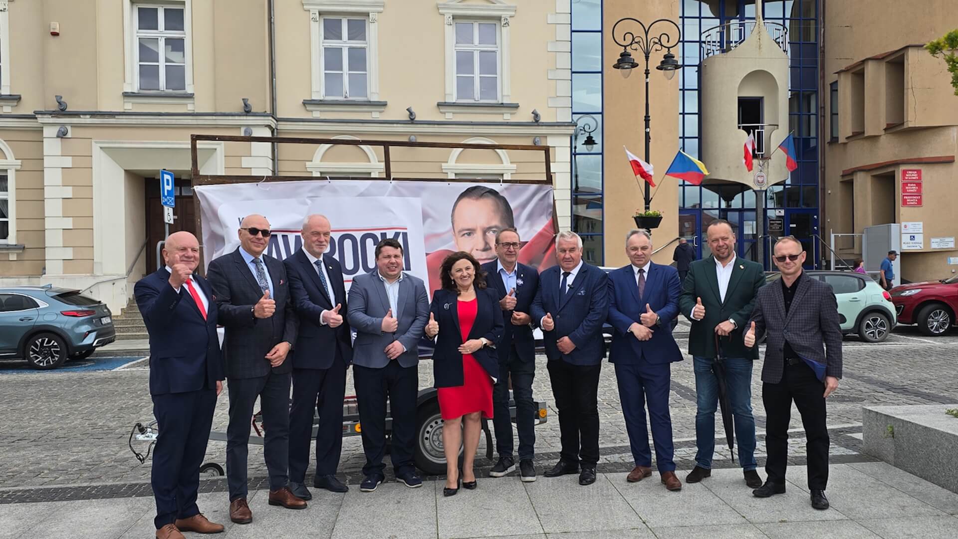 Konferencja prasowa przedstawicieli PiS w Łomży, 29.05.2025, fot. Paweł Wądołowski